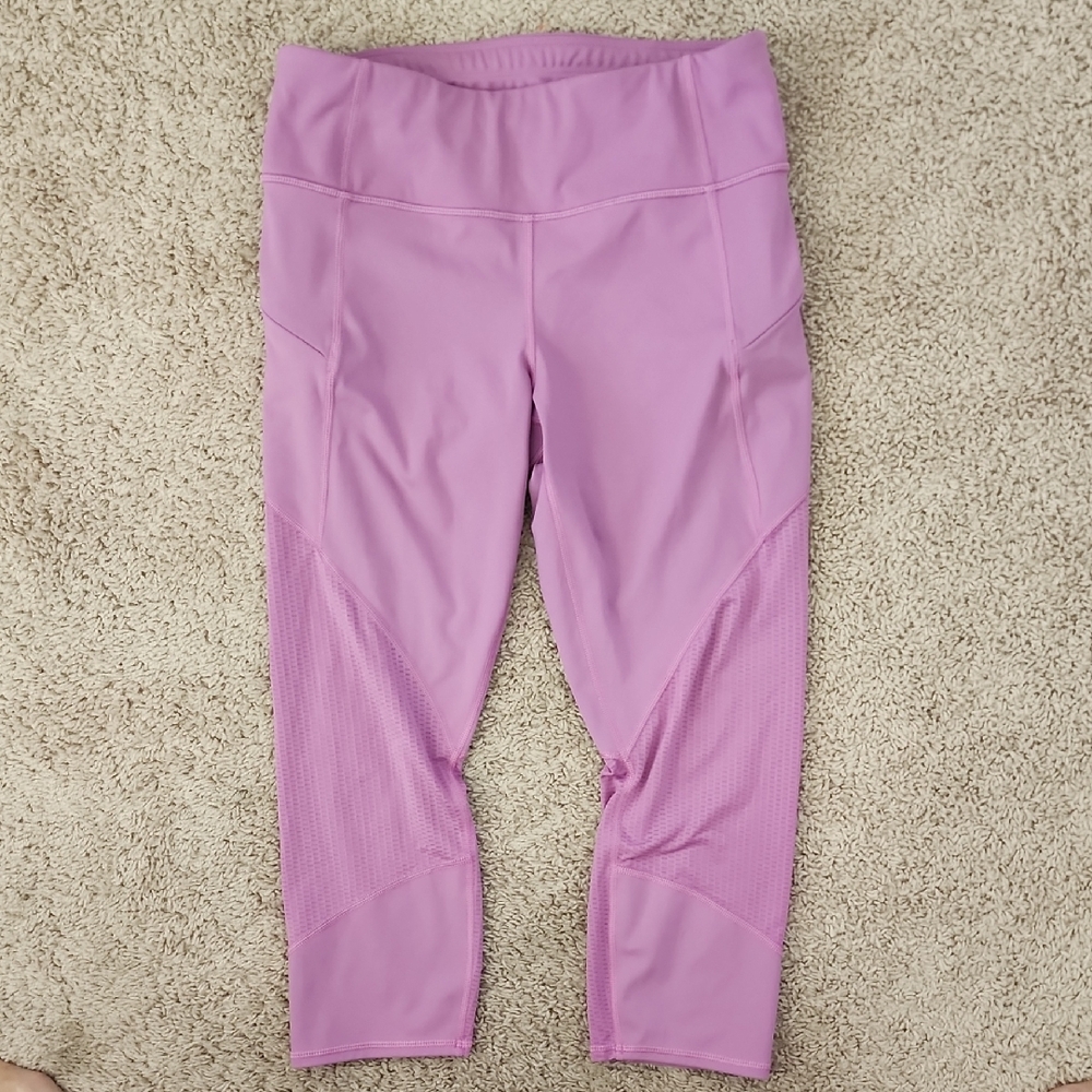 Athleta Purple Cropped Leggings